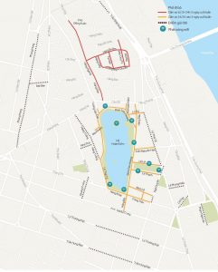 Bản đồ địa điểm phố đi bộ Hà nội